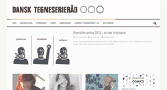 Desktop Screenshot of dansktegneserieraad.dk