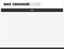 Tablet Screenshot of dansktegneserieraad.dk